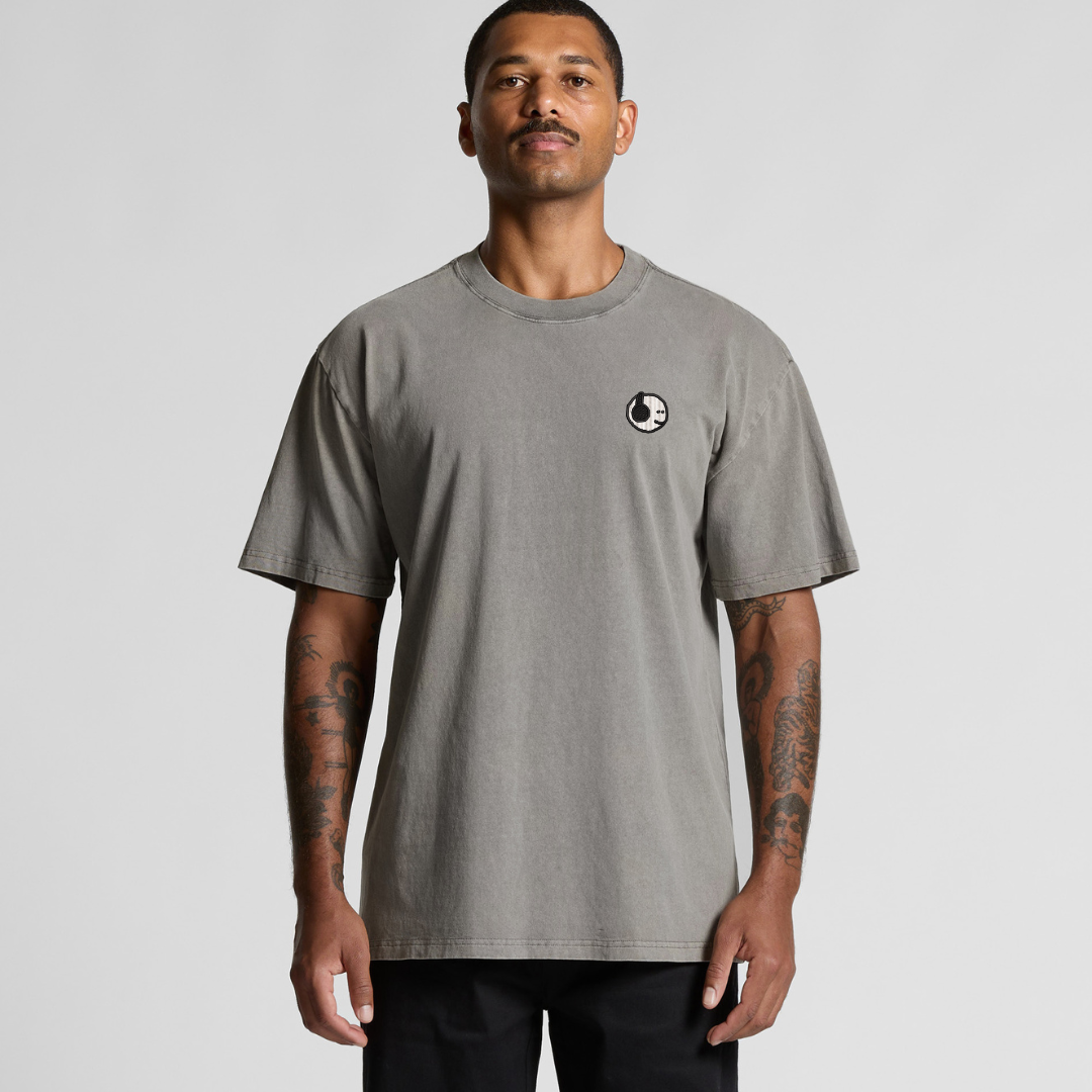 HVYWeight Mfers Headphones Left Chest Embroidery Tee (Choose Color)