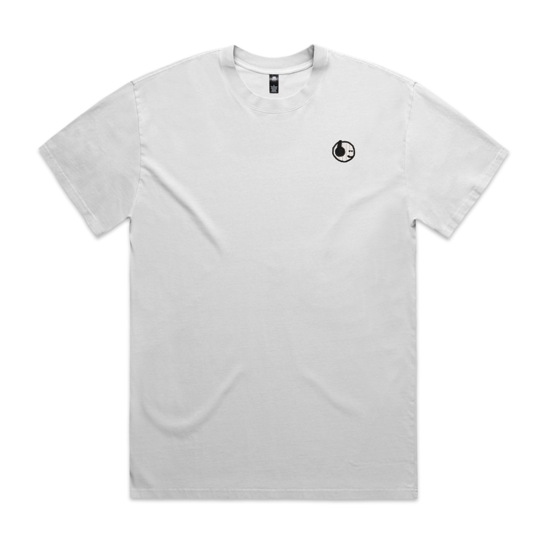 HVYWeight Mfers Headphones Left Chest Embroidery Tee (Choose Color)