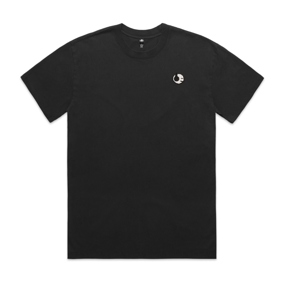 HVYWeight Mfers Headphones Left Chest Embroidery Tee (Choose Color)