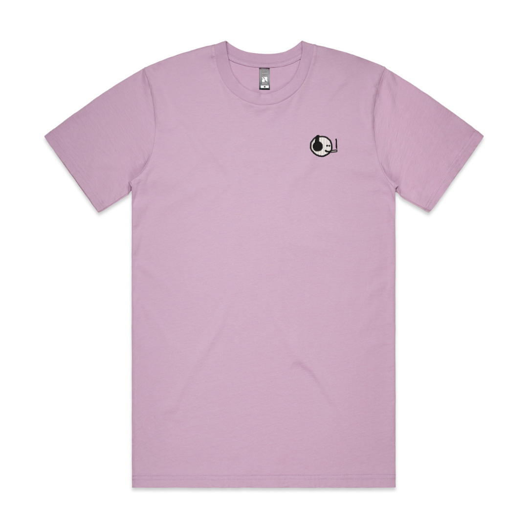 Mfers Smoking Left Chest Embroidery Tee (Choose Color)