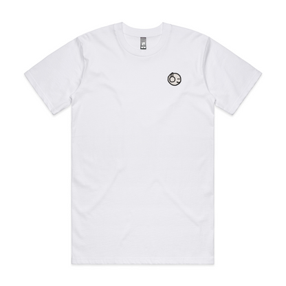 Mfers White Headphones Left Chest Embroidery Tee (Choose Color)