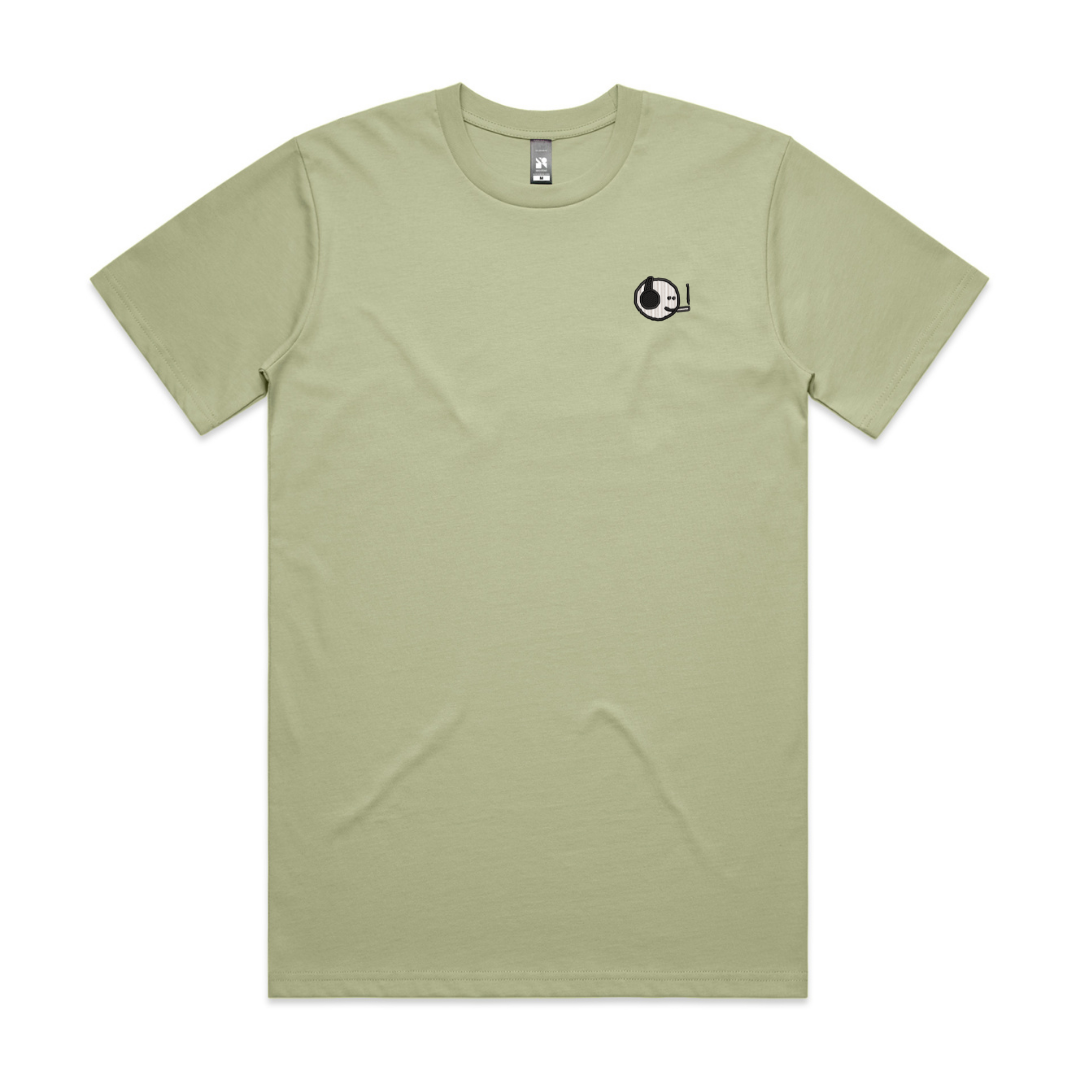 Mfers Smoking Left Chest Embroidery Tee (Choose Color)
