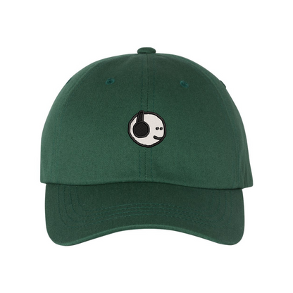 Mfers Black Headphones Dad Hat (Choose Hat Color)