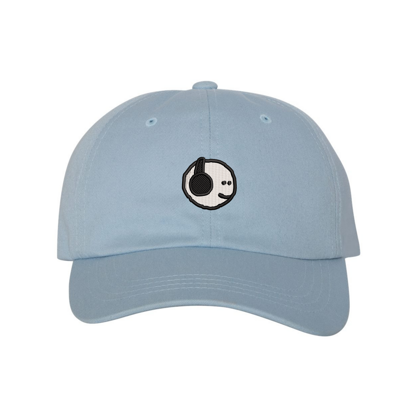 Mfers Black Headphones Dad Hat (Choose Hat Color)