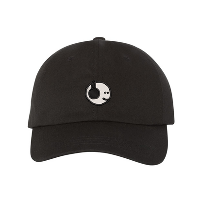Mfers Black Headphones Dad Hat (Choose Hat Color)
